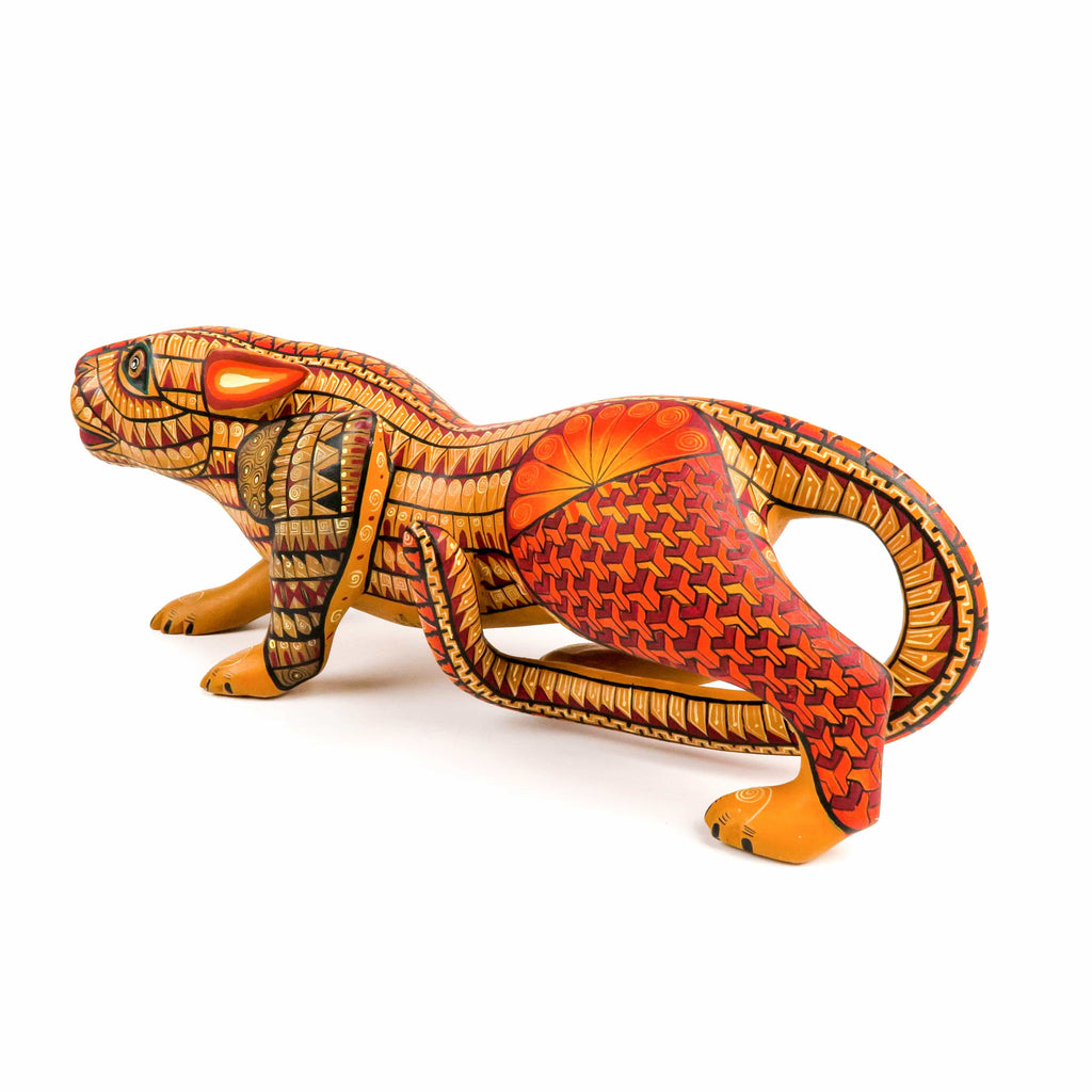 Zapotec Jaguar - Oaxacan Alebrije Wood Carving – VivaMexico.com