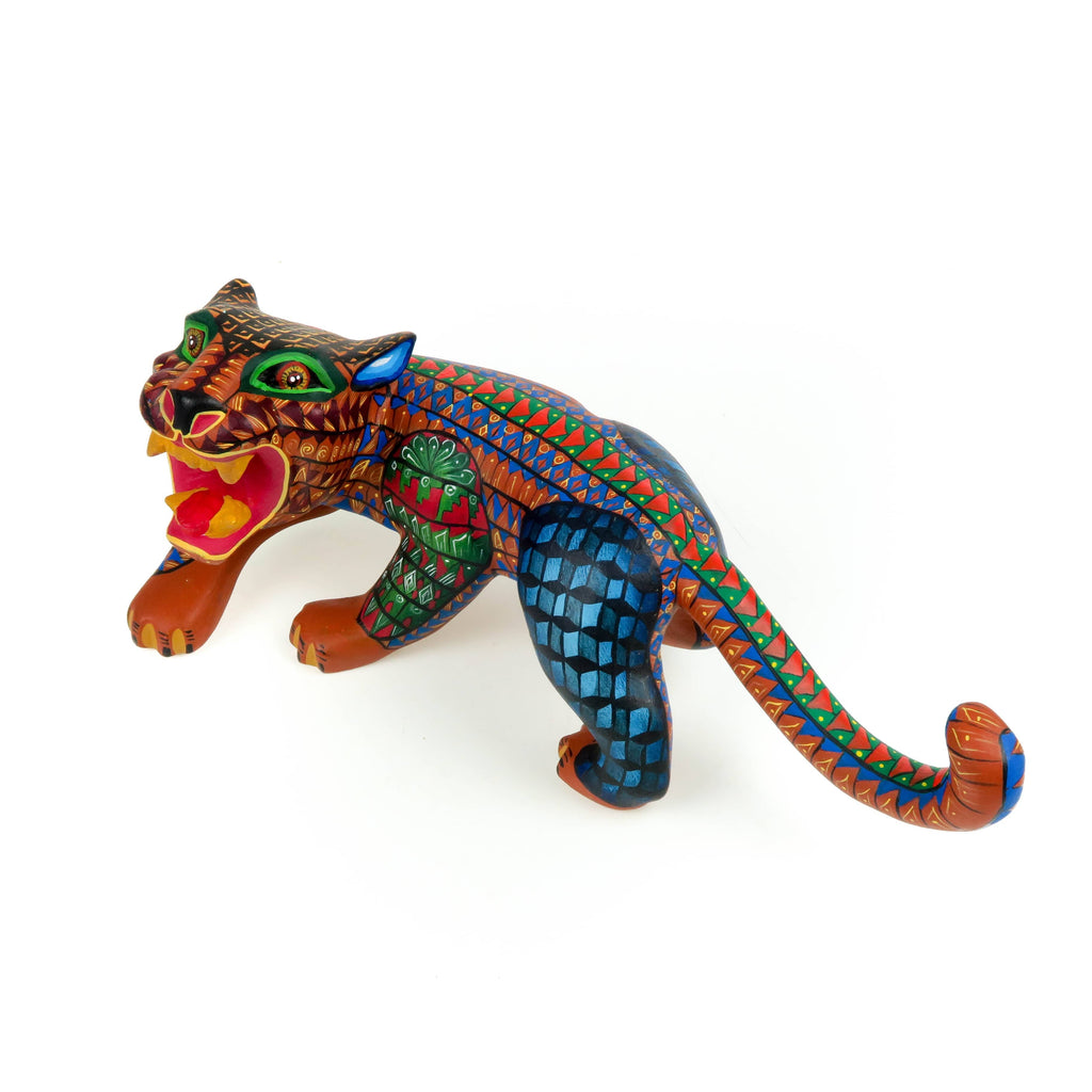 Jaguar Mk2 メタル工芸品 特注品 Zapotec Jaguar - Oaxacan Alebrije Wood Carving – VivaMexico.com