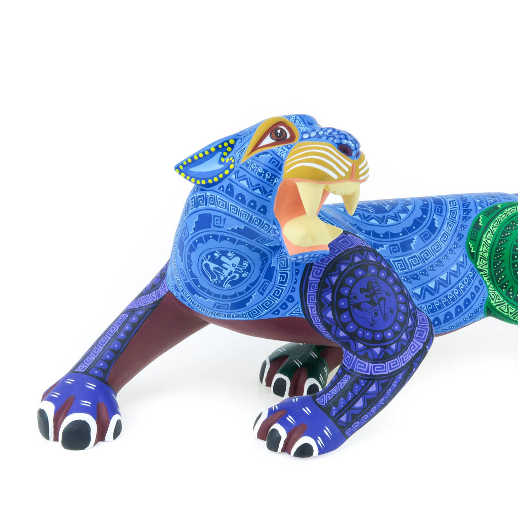 工芸品 echoparkpottery Zapotec Panther - Oaxacan Alebrije Wood Carving – VivaMexico.com