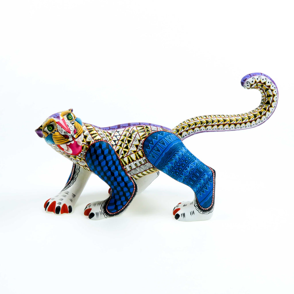 Black Jaguar - Oaxacan Alebrije Wood Carving www.VivaMexico.com