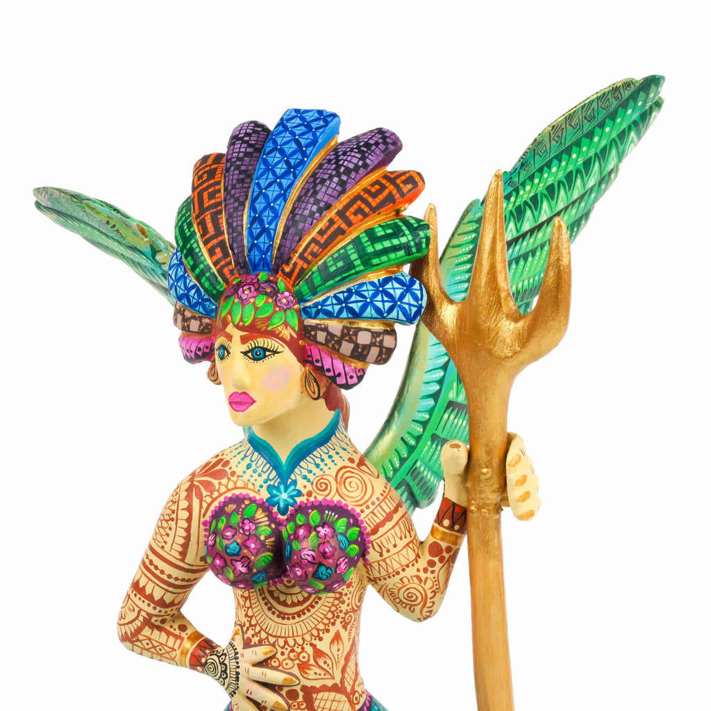 Zapotec Mermaid - Oaxacan Alebrije Wood Carving – VivaMexico.com