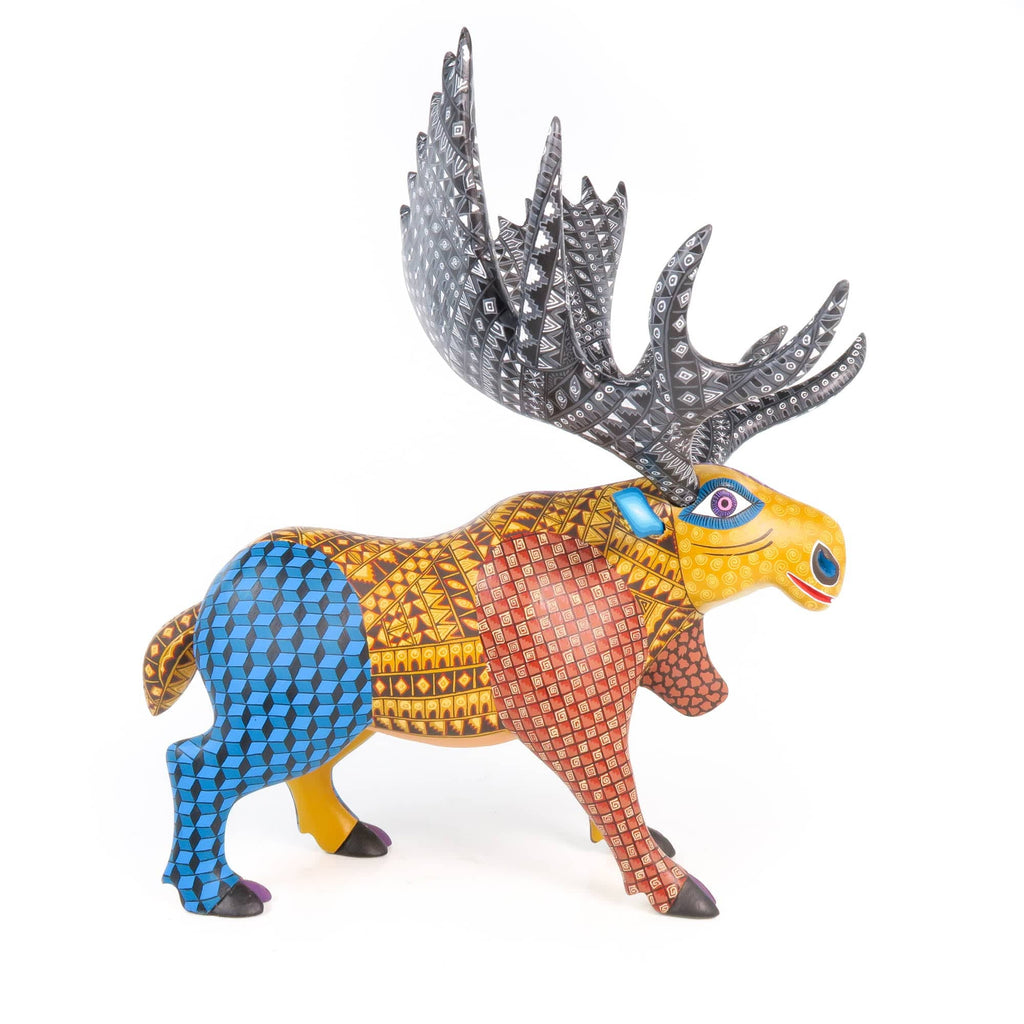 Zapotec Moose - Oaxacan Alebrije Wood Carving – VivaMexico.com