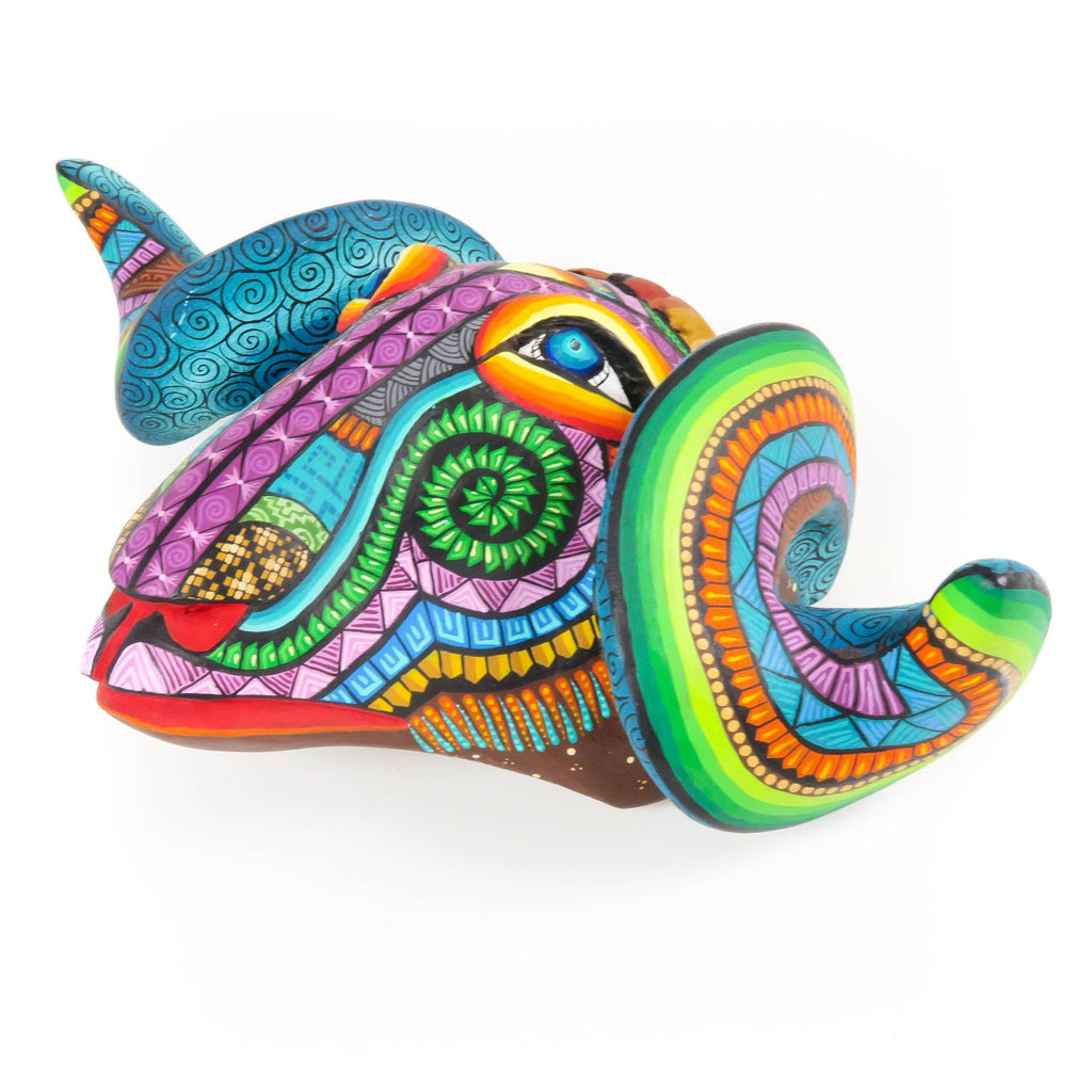 Zapotec Ram Head - Oaxacan Alebrije Wood Carving – VivaMexico.com