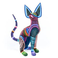 Zapotec Xoloitzcuintli Dog - Oaxacan Alebrije Wood Carving
