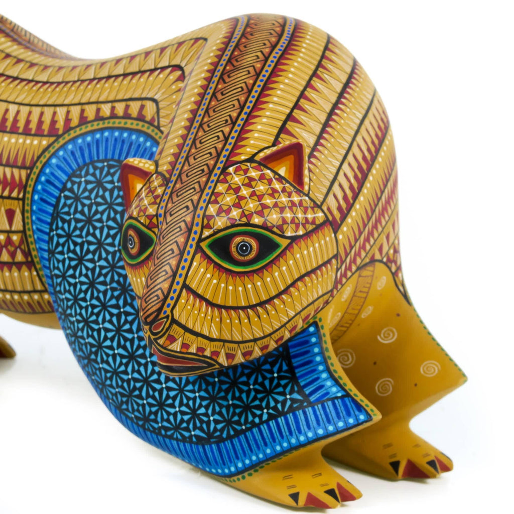 Grizzly Bear - Oaxacan Alebrije Wood Carving - Nestor Melchor