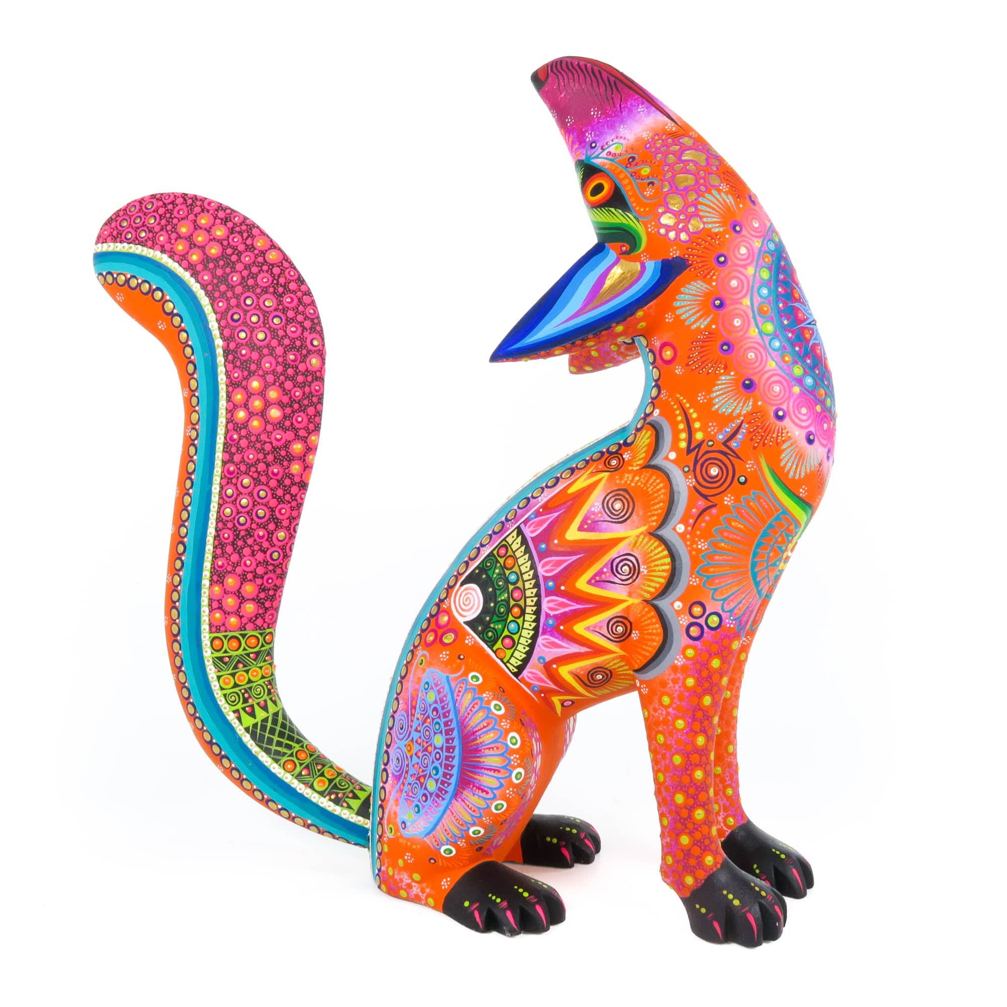 Howling Coyote - Oaxacan Alebrije Wood Carving – VivaMexico.com ...