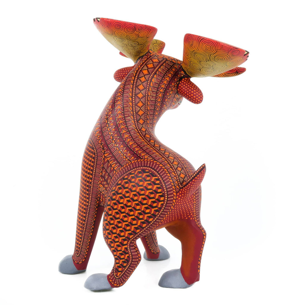 Moose - Oaxacan Alebrije Wood Carving – VivaMexico.com - Mexican Art