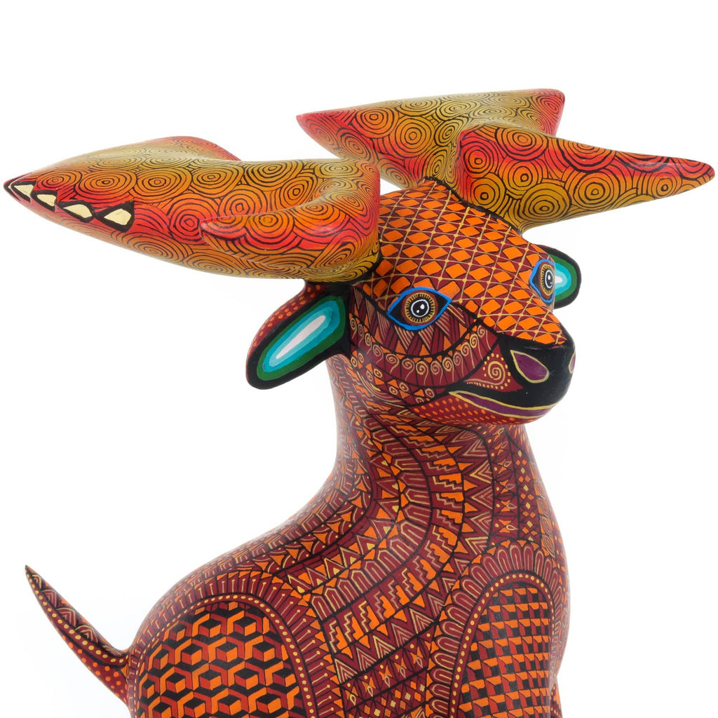 Moose - Oaxacan Alebrije Wood Carving – VivaMexico.com - Mexican Art