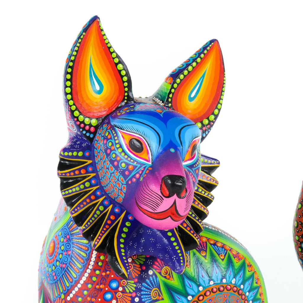 Purple Lynx - Oaxacan Alebrije Wood carving – VivaMexico.com