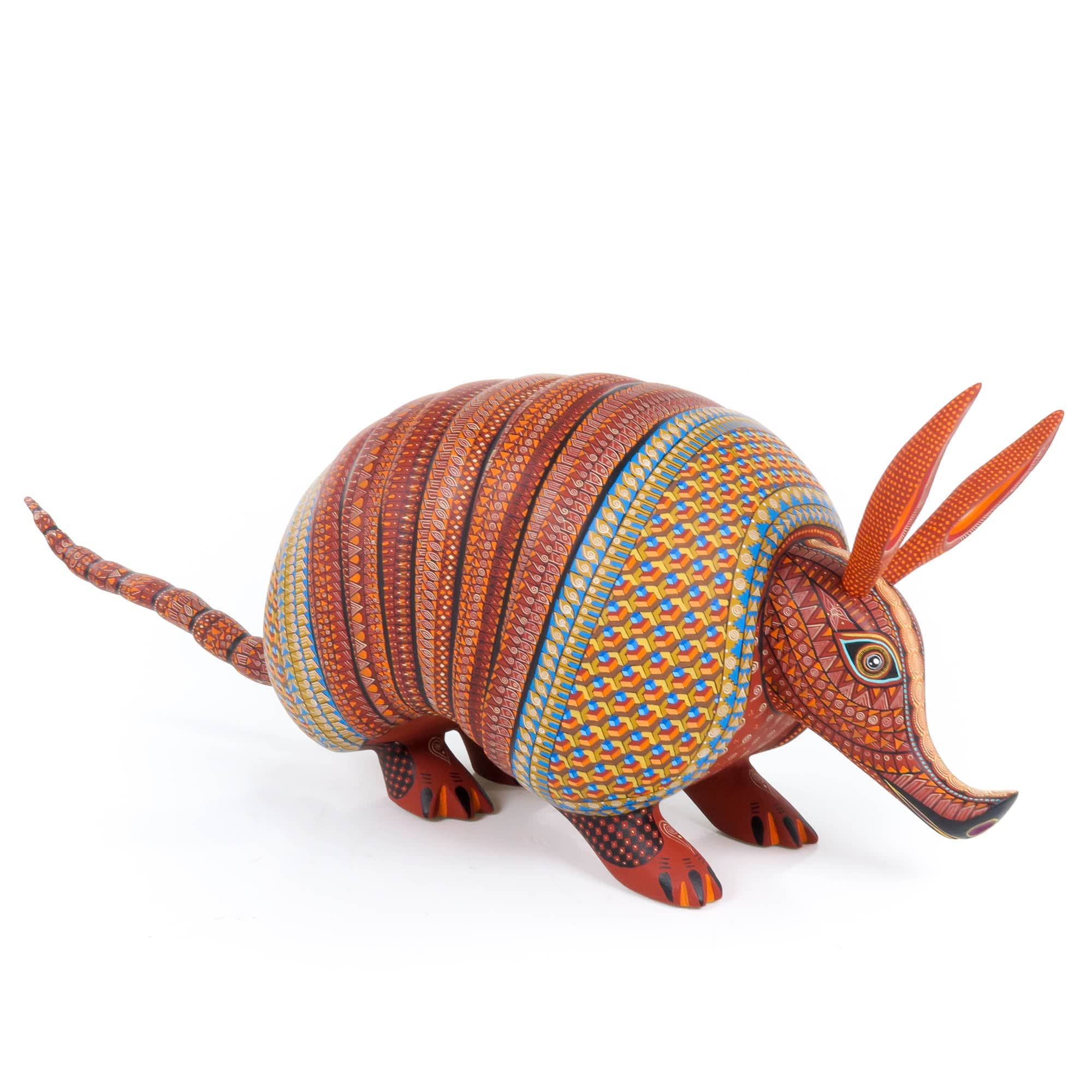 Zapotec Armadillo - Oaxacan Alebrije Wood Carving