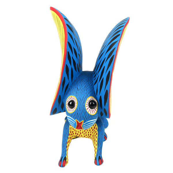 Big Eared Rabbit - Oaxacan Alebrije Wood Carving - Arsenio Morales - VivaMexico.com