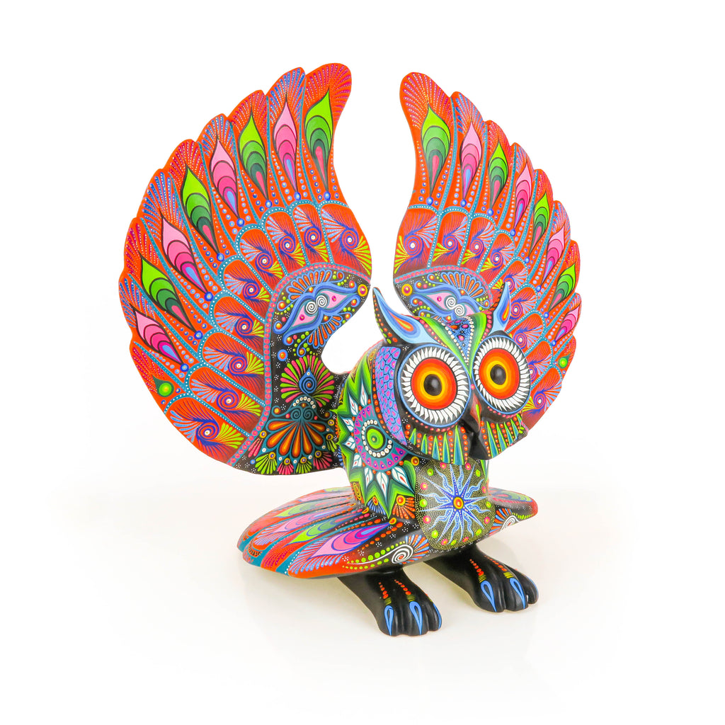 Gorgeous Owl - Oaxacan Alebrije Wood Carving