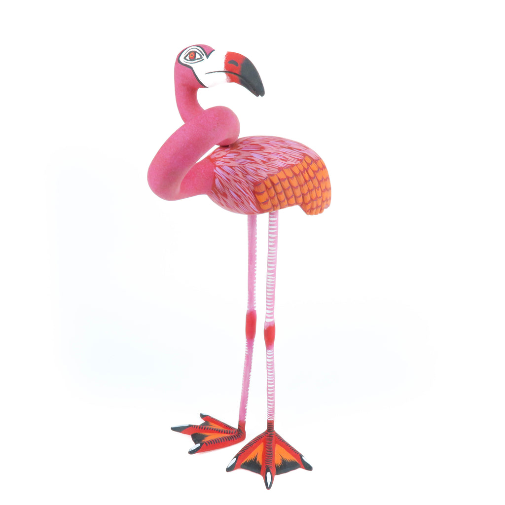 Flamingo - Oaxacan Alebrije Wood Carving