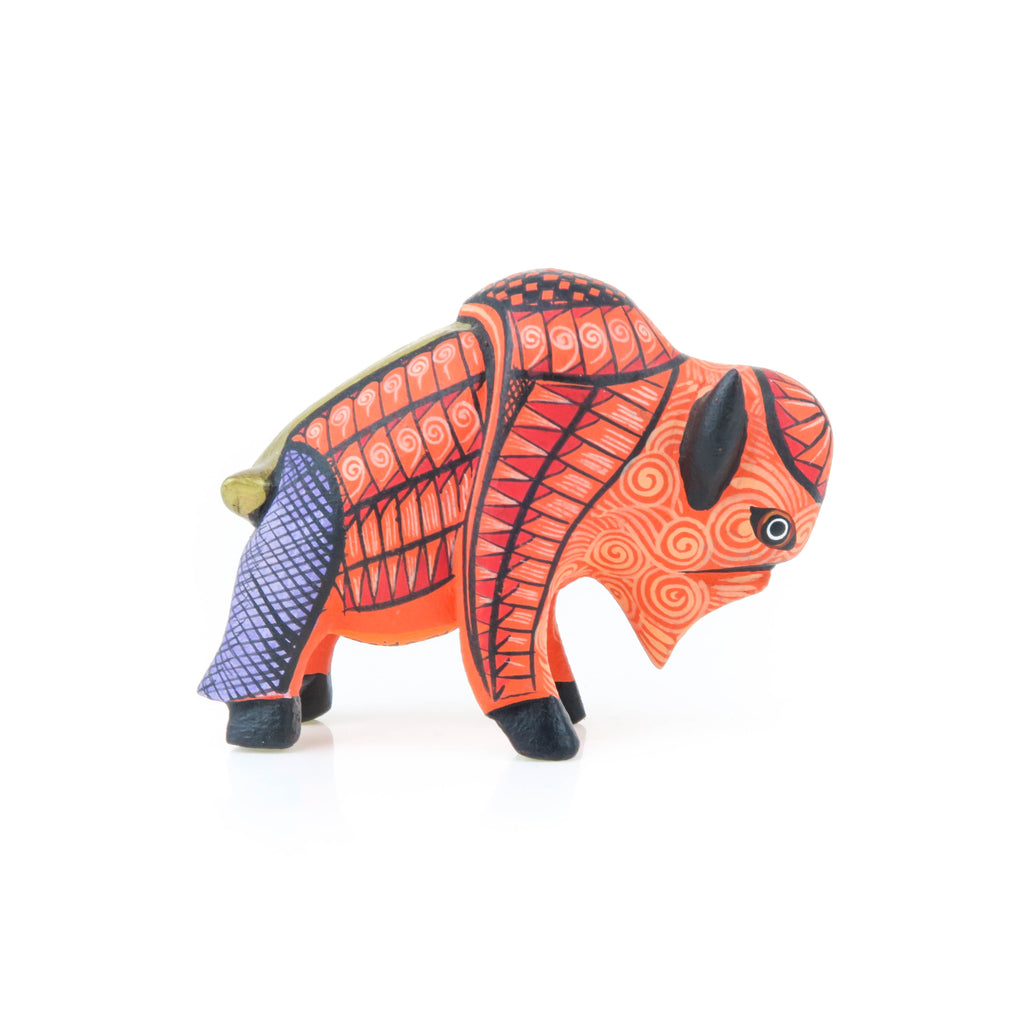 Fine Mini Buffalo - Oaxacan Alebrije Wood Carving