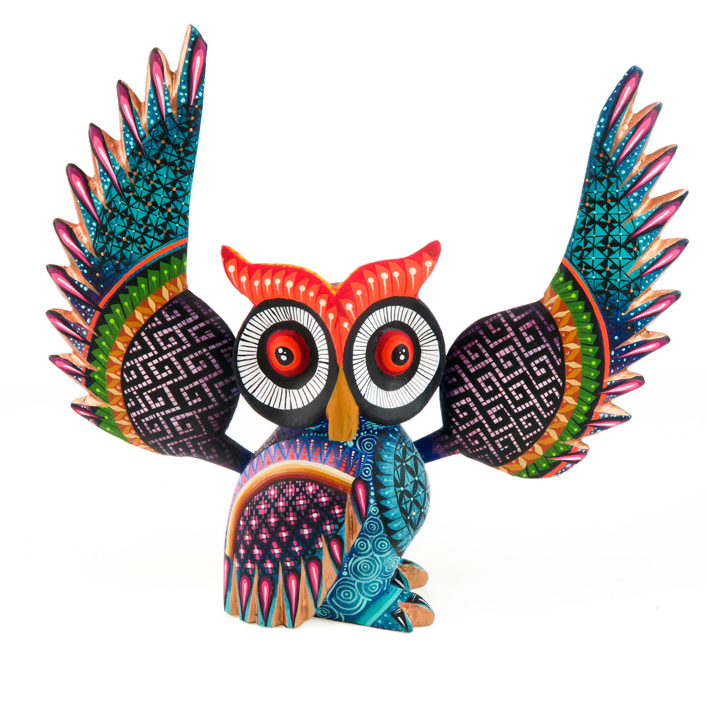 Fabulous Owl - Oaxacan Alebrije Wood Carving