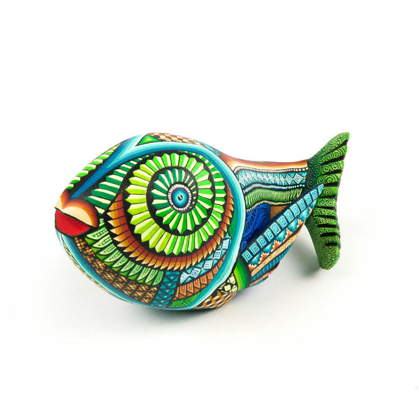 Masterpiece Fish - Oaxacan Alebrije Wood Carving Mexican Folk Art Sculpture - VivaMexico.com