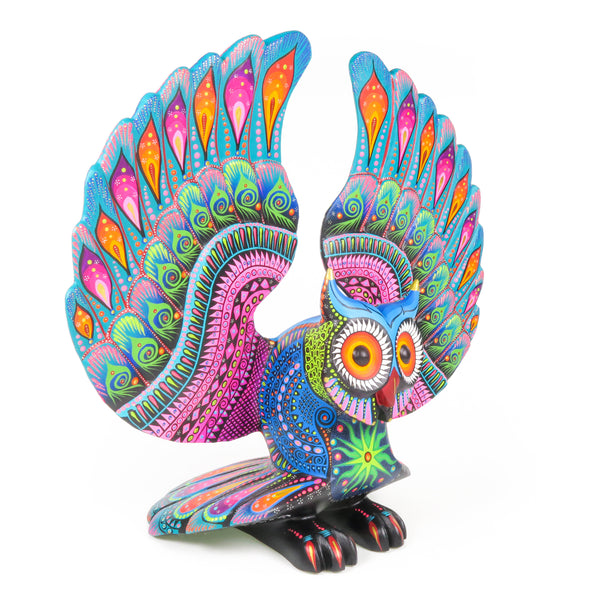 Beautiful Large Owl - Oaxacan Alebrije Wood Carving