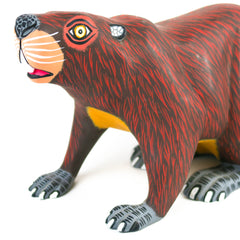 Oaxacan Carving Northern Lights Oso Artist - Eleazar Morales