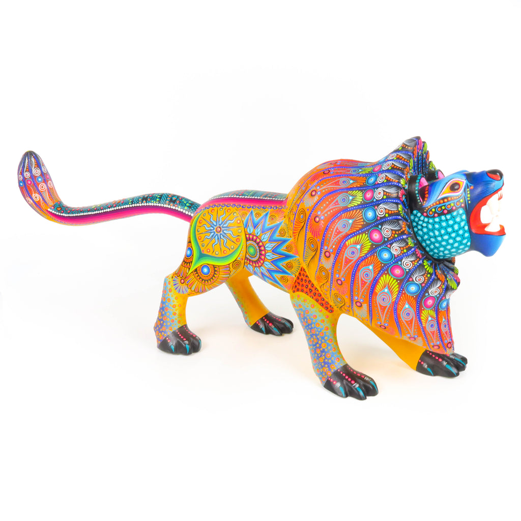 Exceptional Lion - Oaxacan Alebrije Wood Carving