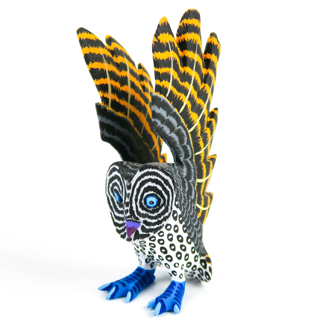 Barn Owl - Oaxacan Alebrije Wood Carving - VivaMexico.com