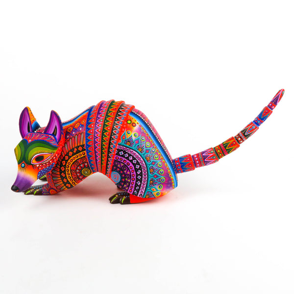 Armadillo - Oaxacan Alebrije Wood Carving Sculpture - VivaMexico.com