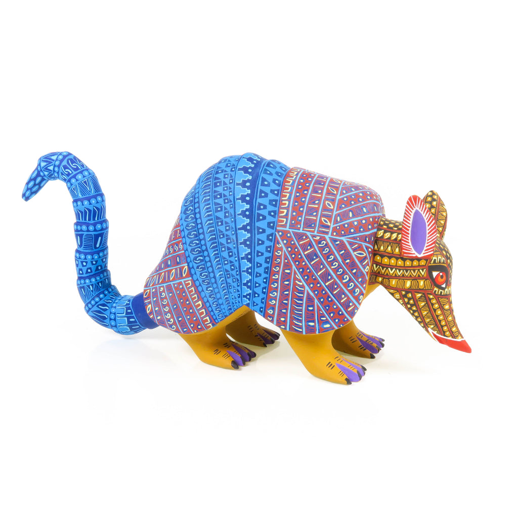 Exceptional Armadillo - Oaxacan Alebrije Wood Carving