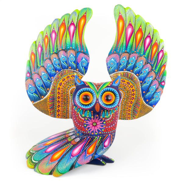 Beautiful Large Owl - Oaxacan Alebrije Wood Carving