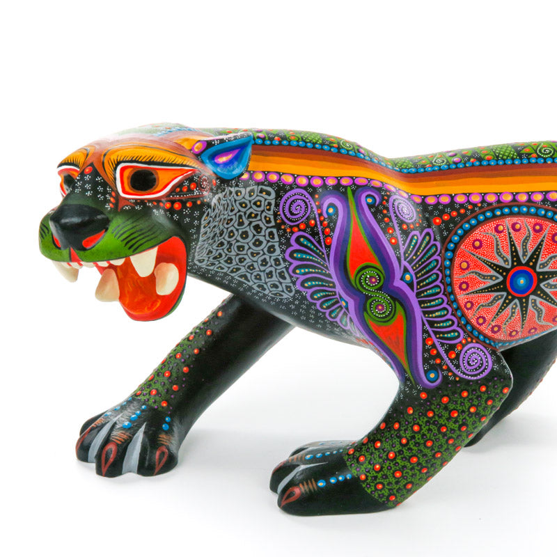 Stunning Wooden Hand Carved Black selling Jaguar