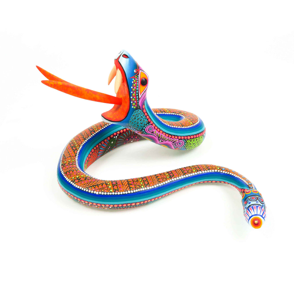 Slithering Snake - Oaxacan Alebrije Wood Carving Sculpture - VivaMexico.com