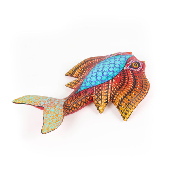 Exceptional Stingray - Oaxacan Alebrije Wood Carving