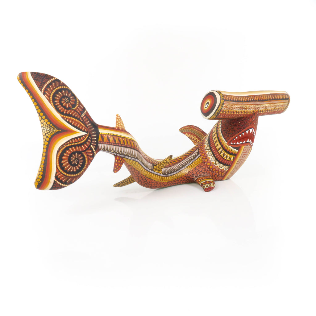 Hammerhead Shark - Oaxacan Alebrije Wood Carving