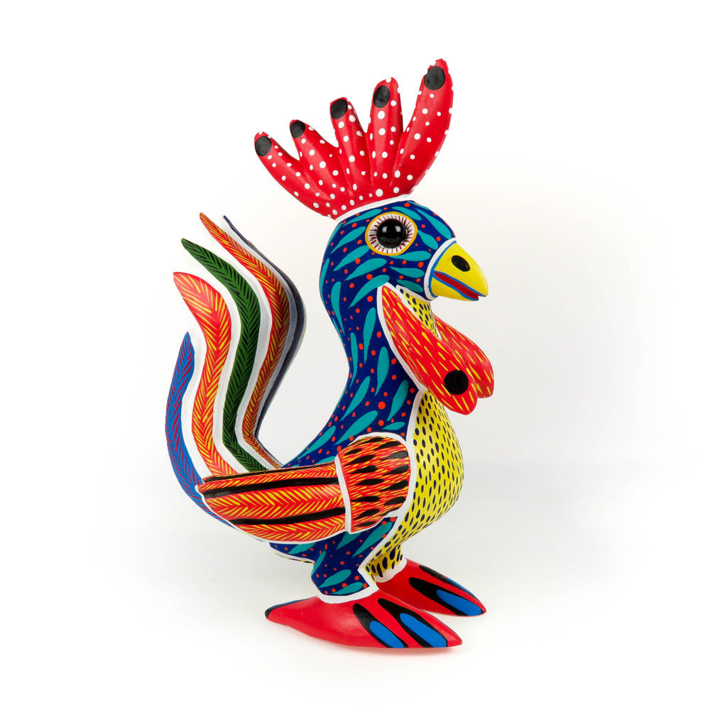 Fabulous Rooster - Oaxacan Alebrije Wood Carving