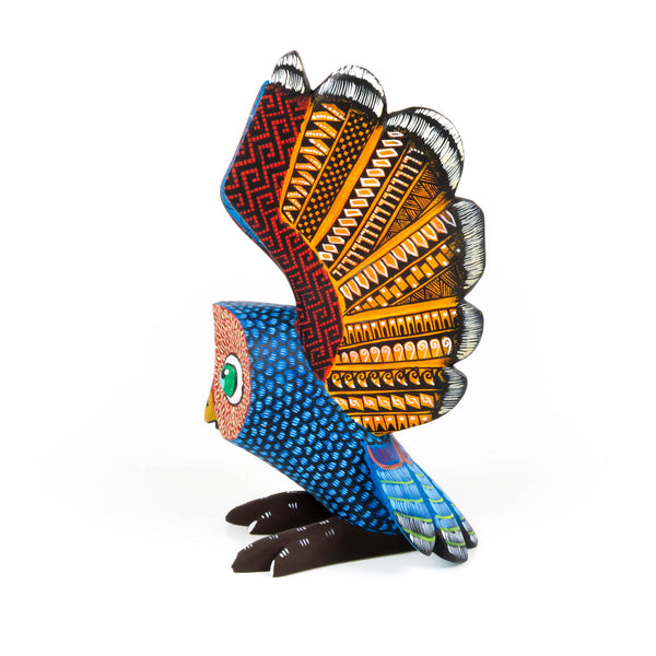 Exceptional Owl - Oaxacan Alebrije Wood Carving