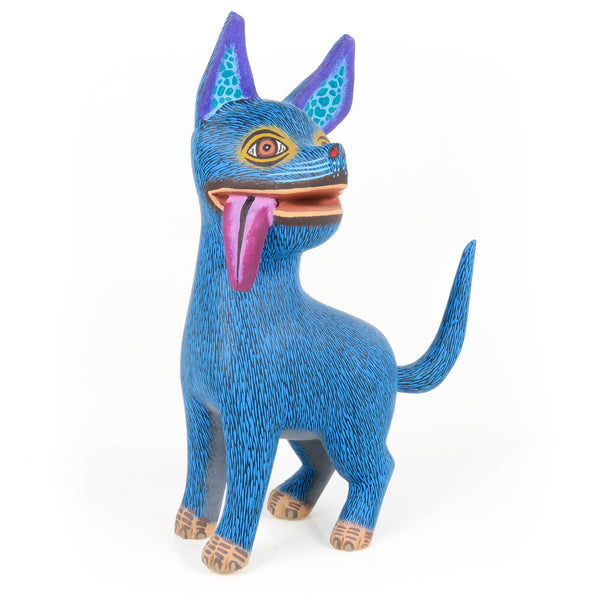 Blue Dog - Oaxacan Alebrije Wood Carving