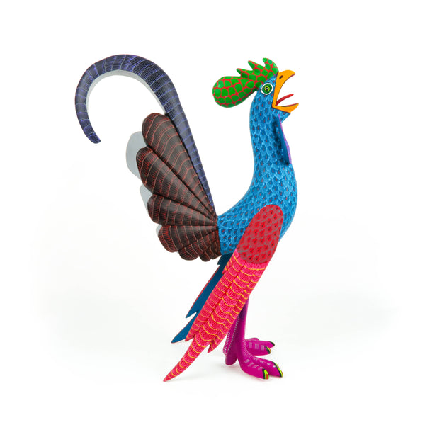 Rooster - Oaxacan Alebrije Wood Carving - VivaMexico.com