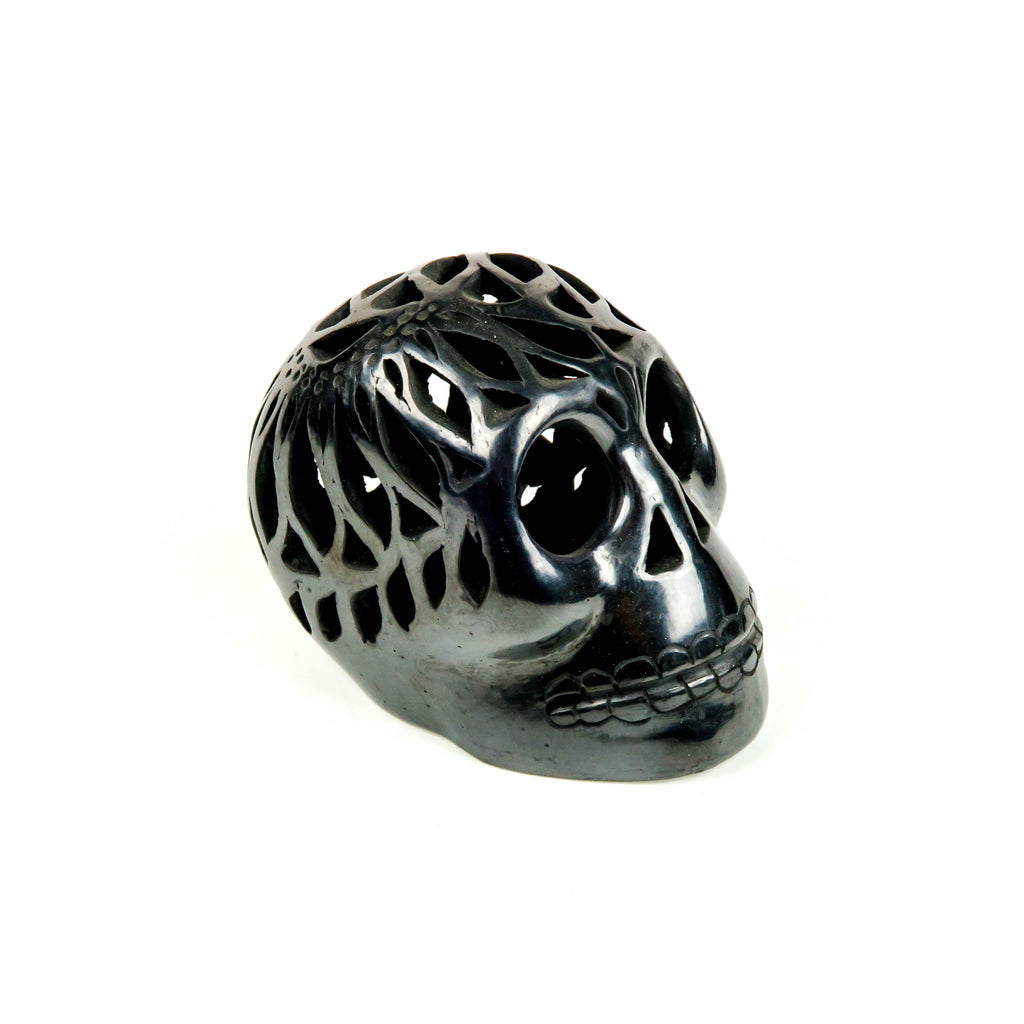 Barro Negro (Mexican Black Clay): Skull - VivaMexico.com