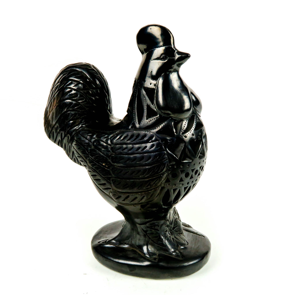 Barro Negro (Mexican Black Clay): Rooster - VivaMexico.com