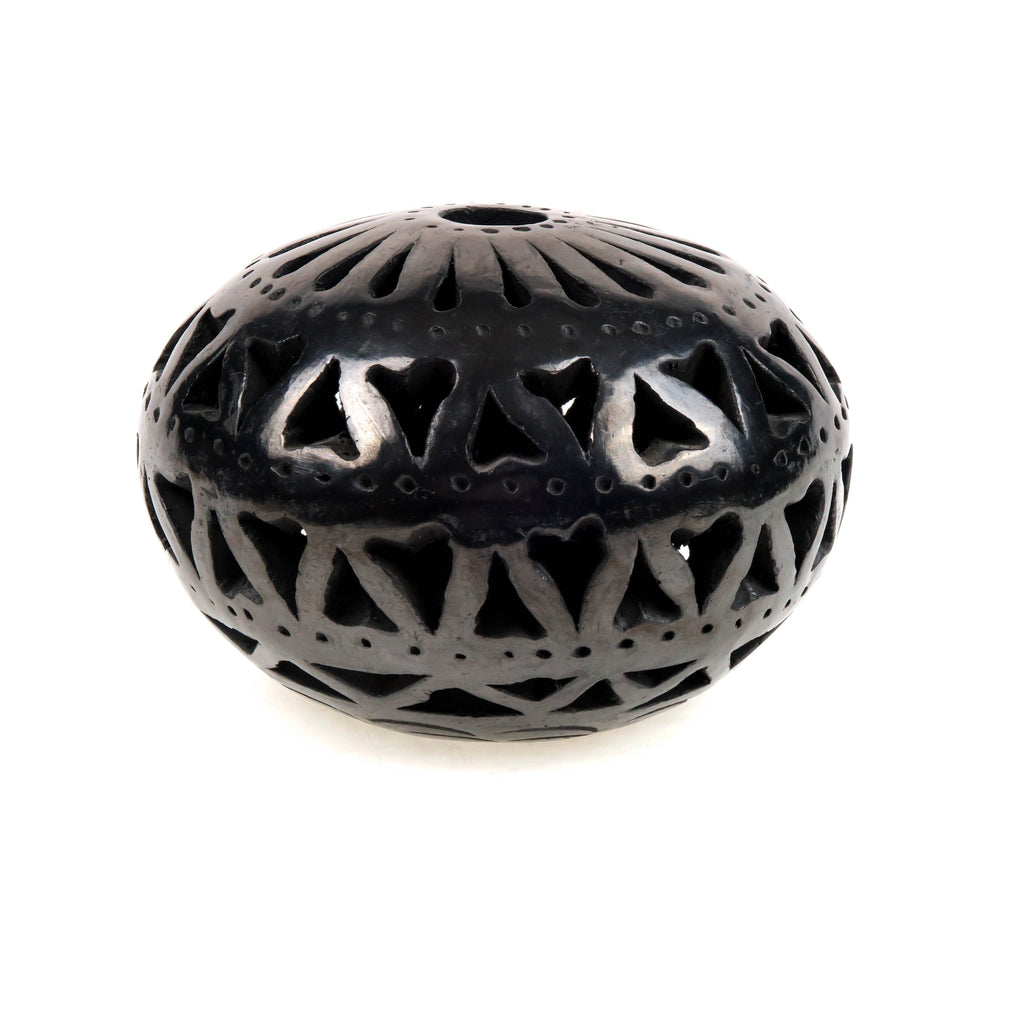 Barro Negro (Mexican Black Clay): Sphere Candle Cover - VivaMexico.com