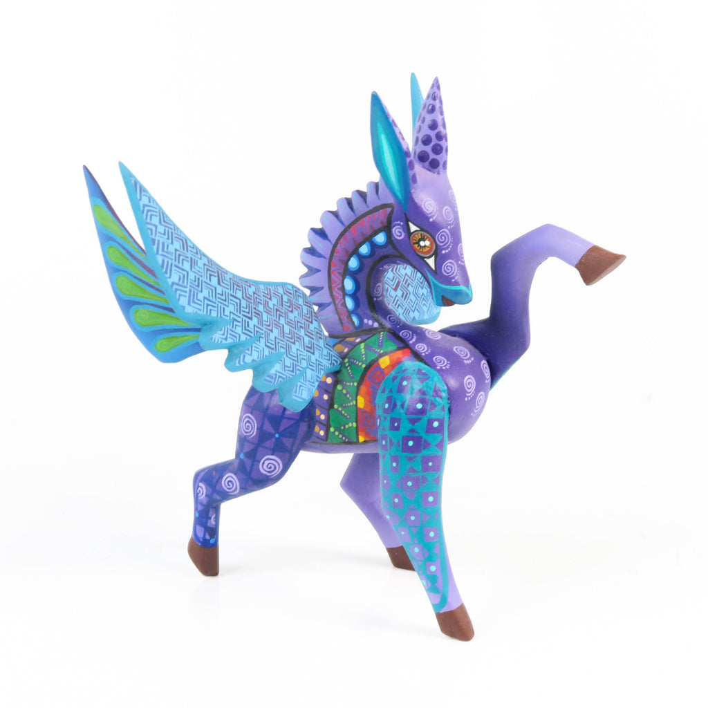Blue Pegasus - Oaxacan Alebrije Wood Carving