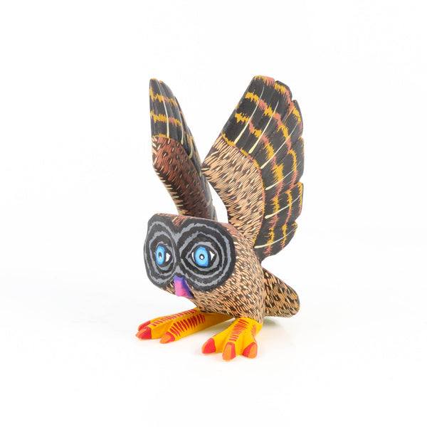 Brown Owl - Oaxacan Alebrije Wood Carving