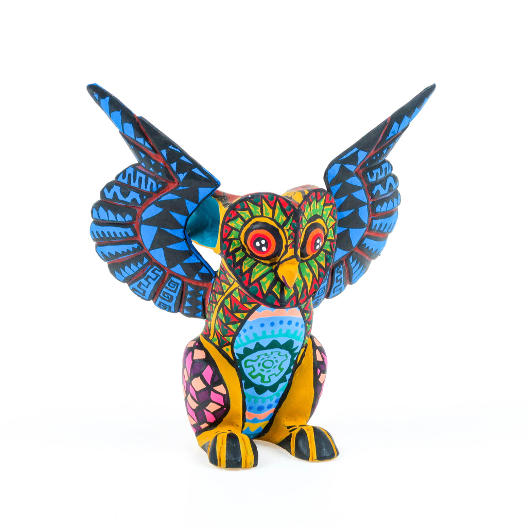 Zapotec Owl - Oaxacan Alebrije Wood Carving - Eleazar Morales