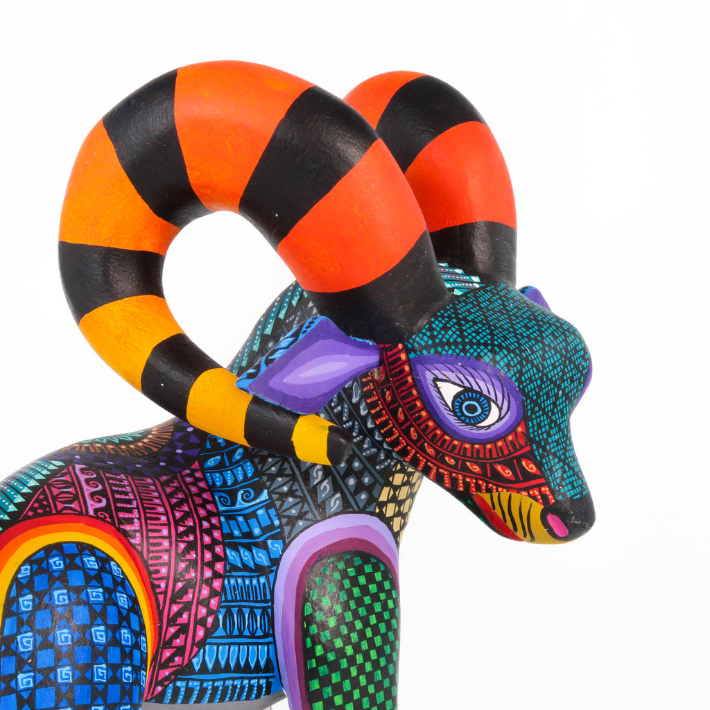 Bighorn Ram - Oaxacan Alebrije Wood Carving – VivaMexico.com
