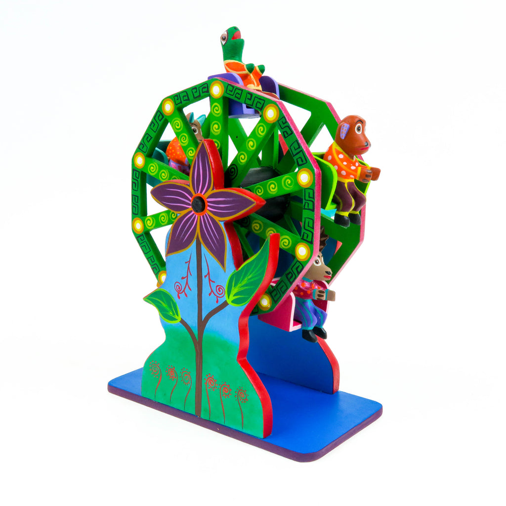 Animal Ferris Wheel - Oaxacan Alebrije Wood Carving – VivaMexico