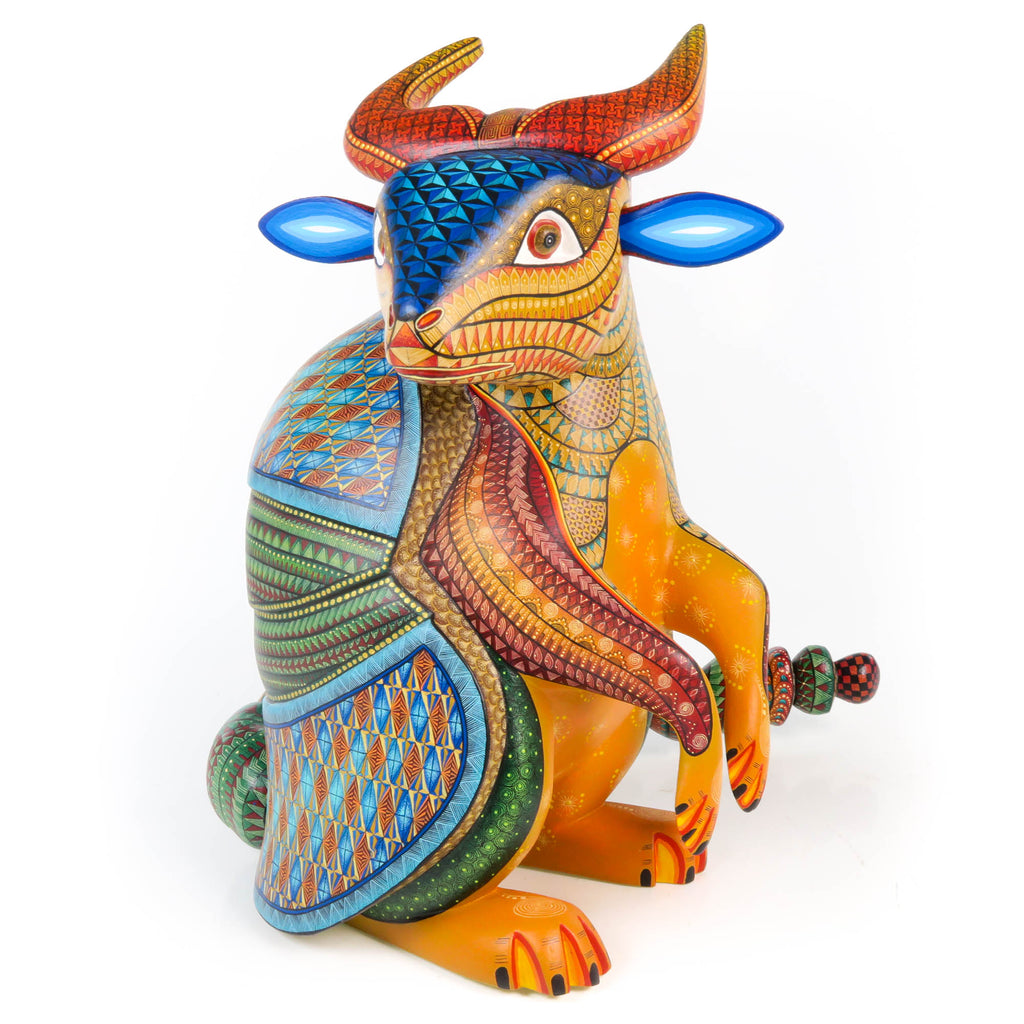 Armadillo Goat Fusion Masterpiece - Oaxacan Alebrije Wood Carving