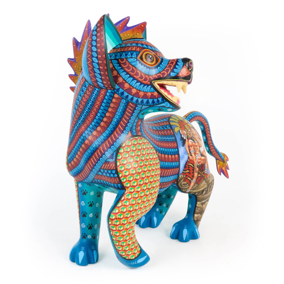Aztec Xoloitzcuintle Dog - Oaxacan Alebrije Wood Carving – VivaMexico ...