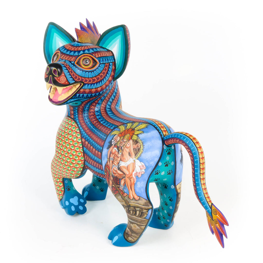 Aztec Xoloitzcuintle Dog - Oaxacan Alebrije Wood Carving – VivaMexico ...