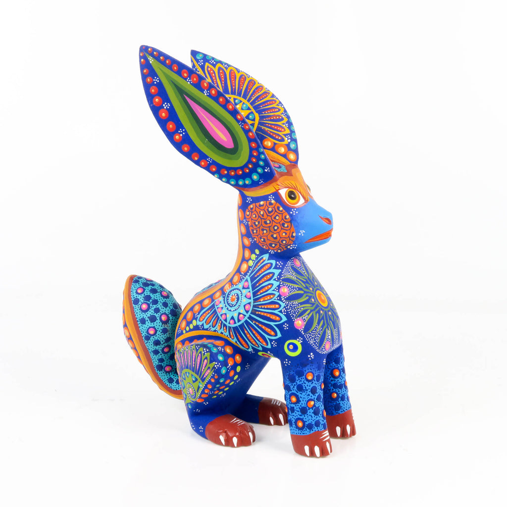Blue Rabbit - Oaxacan Alebrije Wood Carving