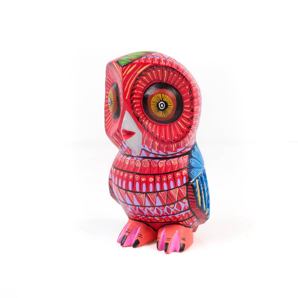 Red Owl - Oaxacan Alebrije Wood Carving