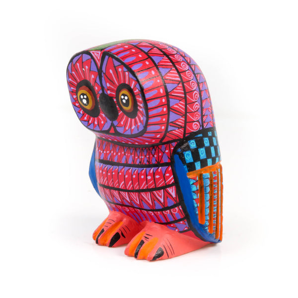 Red Owl - Oaxacan Alebrije Wood Carving