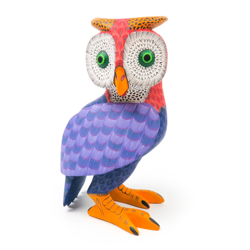 Owl - Oaxacan Alebrije Wood Carving - VivaMexico.com